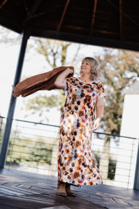 Basic Dress Maxi - watercolor